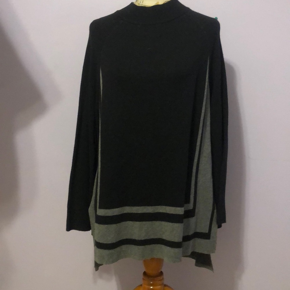 Black long sleeve sweater dress